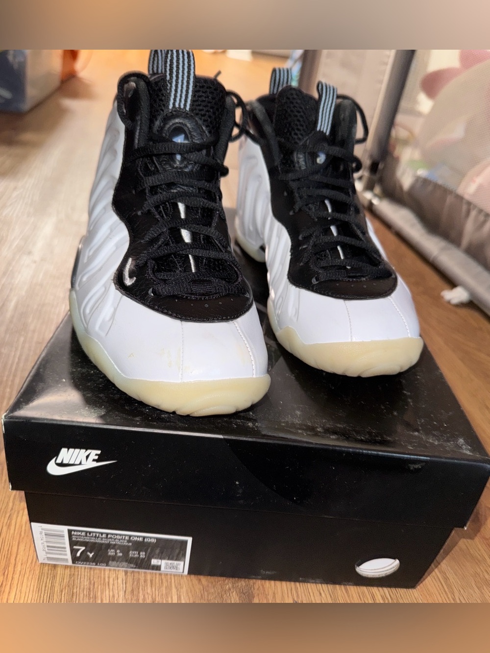 Nike Little Posite One GS "Penny PE / Orlando Home" – Size 7Y (With Box)